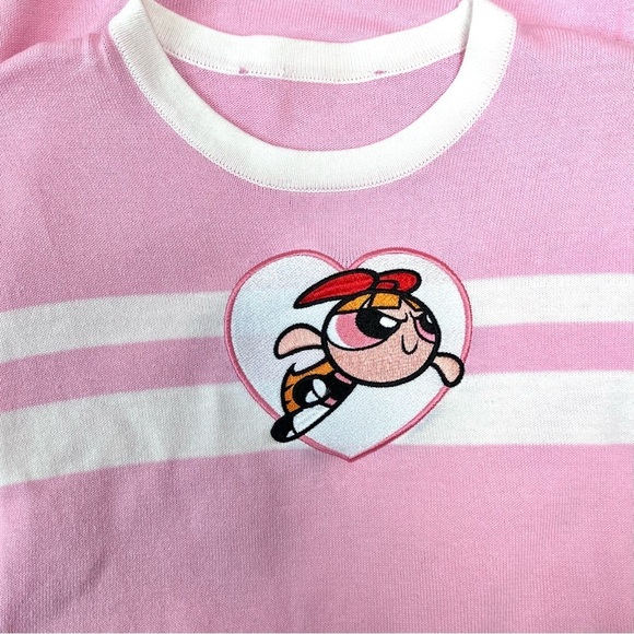 Rare Dolls Kill x The Powerpuff Girls For The Win Mini Knit Dress Y2K - Picture 6 of 10